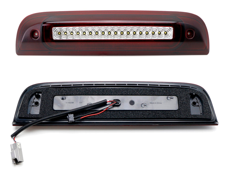 Strobe LED High Mount 3rd Brake Light For 14-18 Chevy Silverado, GMC Sierra 1500