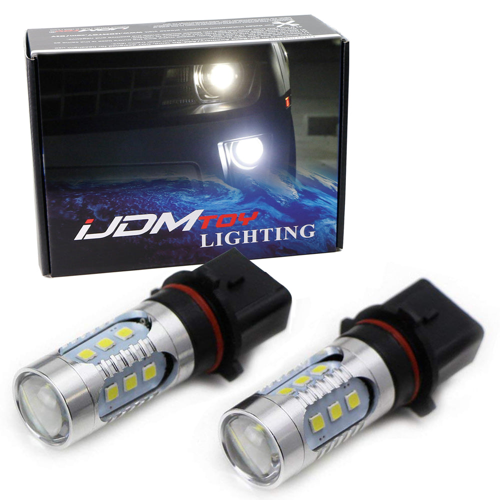 Super Bright HID White P13W High Power 15-SMD LED Bulbs For Fog Lamps DRL Lights