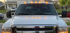 5pc Clear Lens Xenon White Full LED Cab Roof Marker Running Light Kit For Truck