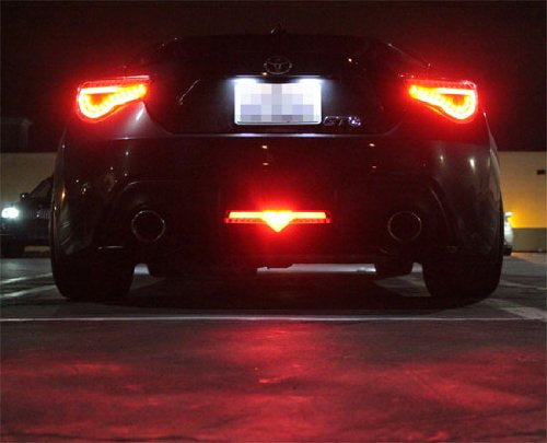 Smoked LED Rear Bumper Reverse Brake Fog Light Lamp For Scion FRS 86 Subaru BRZ