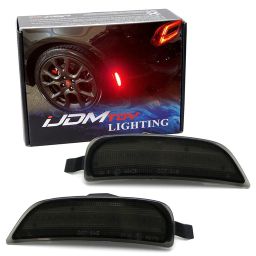 Smoke Lens Red LED Strip Rear Side Marker Light For 16-up Fiat 124 Spider Abarth