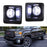 Clear Lens White LED Fog Lights w/Bezel Cover, Wirings For 14-15 GMC Sierra 1500