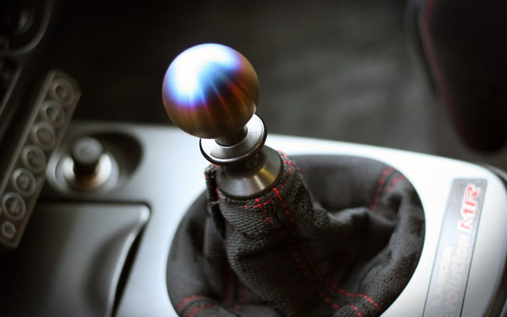 JDM Neo Chrome Round Shift Knob Fit For Acura Honda Mazda Nissan Toyota, etc