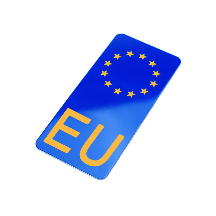 European Union EU Euro Rear Bumper Trunk License Plate Side Bar Sticker Badge