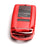 Red TPU Key Fob Protective Case w/Face Panel Cover For Acura ILX RLX TLX RDX MDX