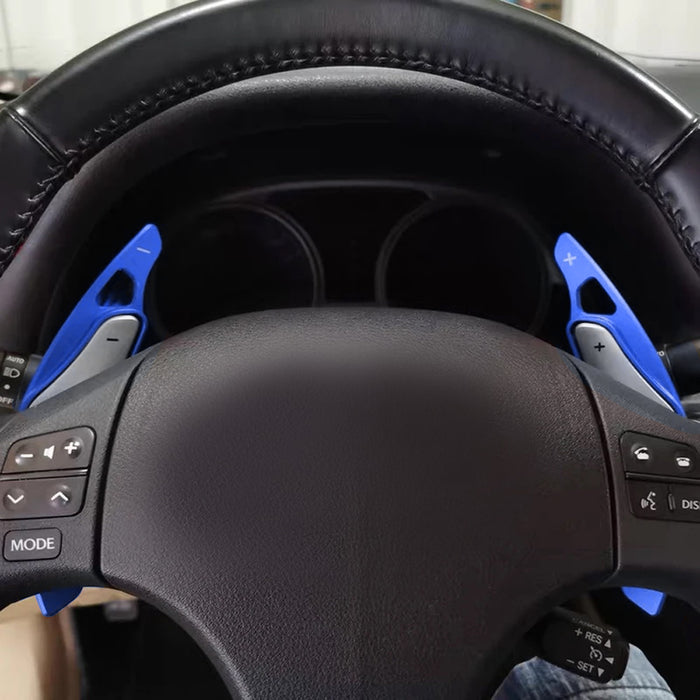 JDM Blue Aluminum Steering Wheel Paddle Shifter Extension For Lexus 2006-2013 IS