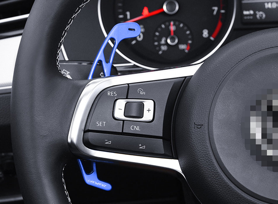 Blue Aluminum Larger Paddle Shifter Replacement Kit For VW MK6 Golf GTI Jetta CC