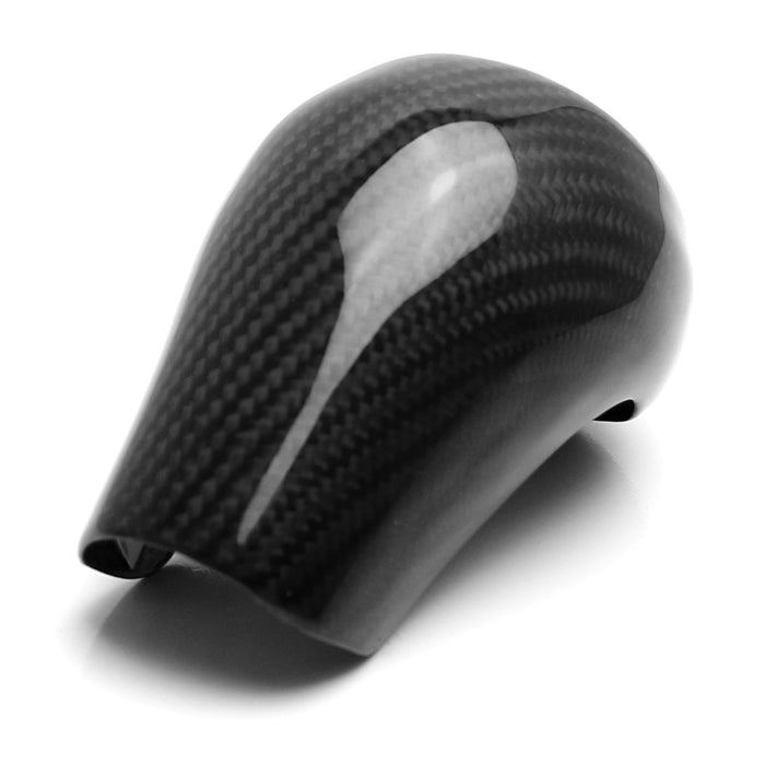 Black Real Carbon Fiber Shift Knob Cover Shell For Chevy 16-23 Camaro Auto Tran.