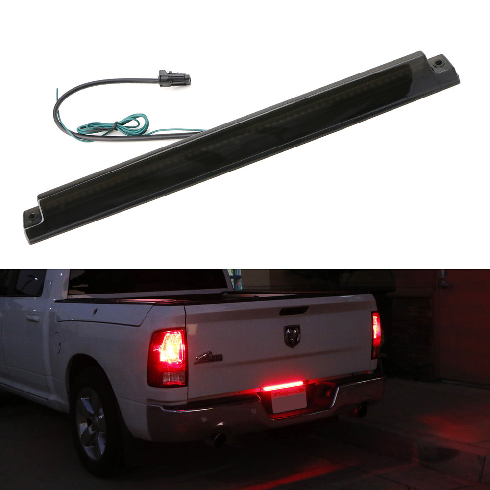 Smoked Lens F1 Strobe Flash LED Tailgate ID Lightbar For 06+ Dodge Ram 2500 3500