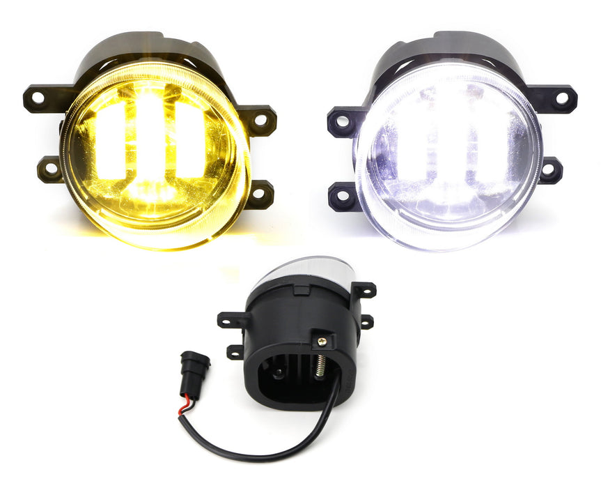 White/Yellow Dual Color 20W High Power LED Fog Light Kit For Lexus Toyota Scion