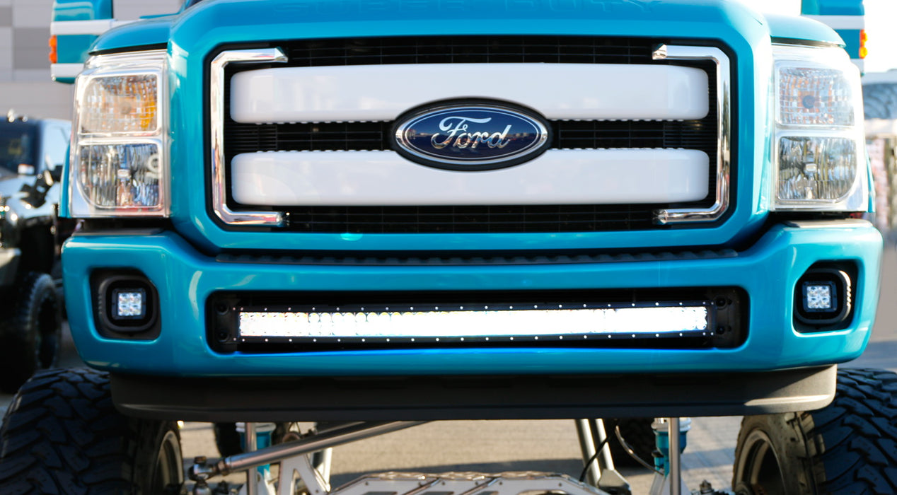 240W 40-42" LED Light Bar w/ Lower Bumper Bracket For 11-16 F250 F350 SuperDuty