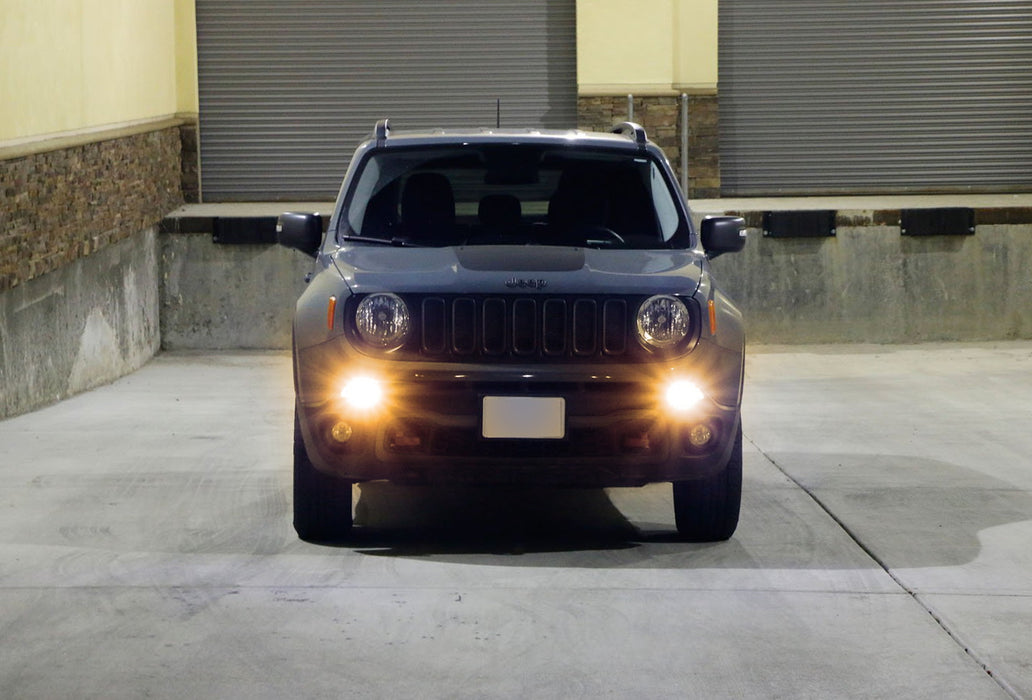 (2) 2500K Amber LED Daytime Running Light Bulbs For 2015-2019 Jeep Renegade