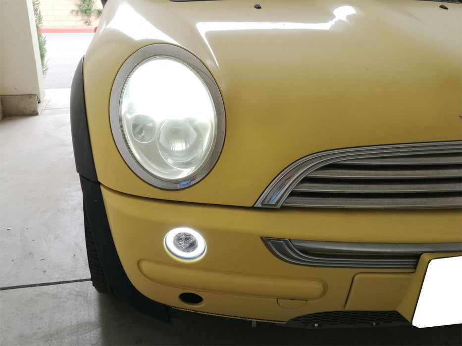 Smoked Lens Full LED Halo Turn Signal Light Assembly For MINI Cooper R50 R52 R53