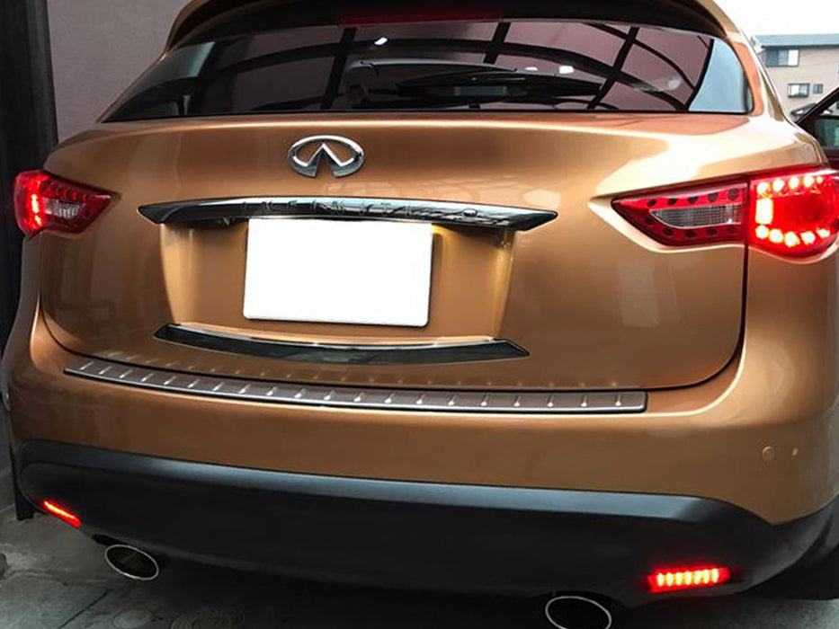 Smoked Lens LED Bumper Reflector Marker Lights For Infiniti FX35 FX50 Nissan