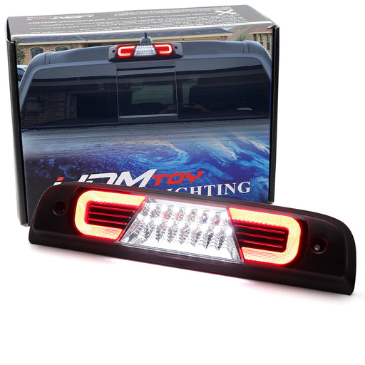 Dark Red C-Ring Full LED 3rd Brake Light For 2014-18 Silverado Sierra 1500 2500