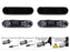 Smoke Lens White Full LED Front/Rear Side Markers 2002-2005 Honda Civic Si Hatch