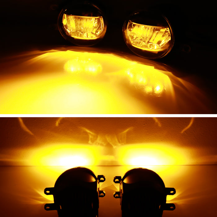 LH RH OE-Spec Amber 2500K LED Fog Light Kit For Lexus/Toyota Upgrade/Replacement