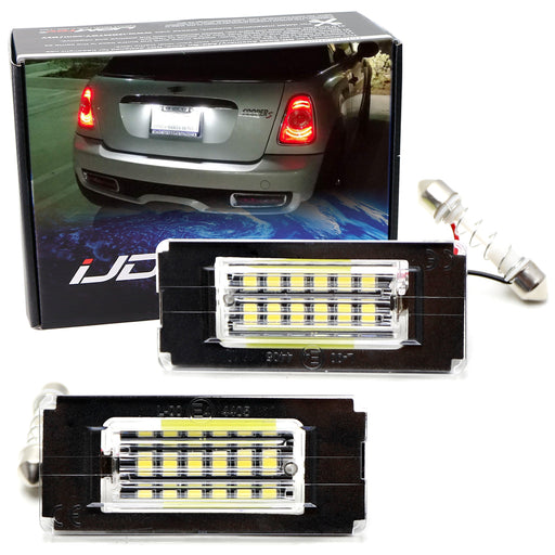 Direct Fit White LED License Plate Lights Lamps For MINI Cooper R56 R57 R58 R59