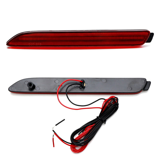 Dark Red Lens LED Strip Rear Bumper Reflector Lights For Lexus IS-F RC NX RX GX