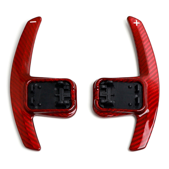 Red M Competition Style Carbon Fiber Paddle Shifter For BMW Gxx 3 4 5 X5 X6 X7