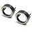 Black Shroud w/White 40-SMD LED Halo Ring Angel Eyes For Fog, Headlight Retrofit