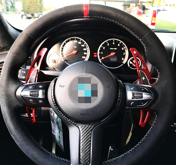 Red Steering Wheel Paddle Shifter Extension Cover For F87 M2, F80 M3, F82/F83 M4