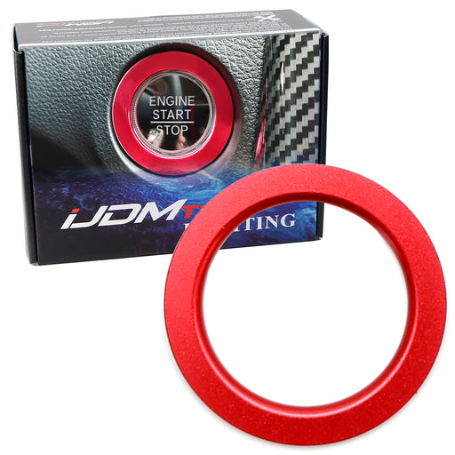 JDM Red Keyless Engine Push Start Button Decoration Ring For Honda 2016-up Civic