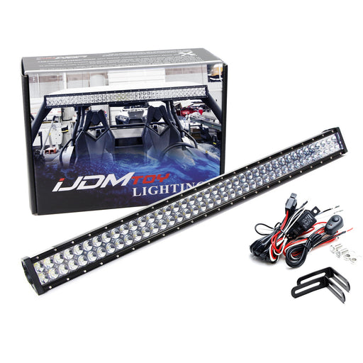 Roof Mount Mega 40" 240W LED Lightbar Kit w/Bracket Relay For CAN-AM Maverick X3