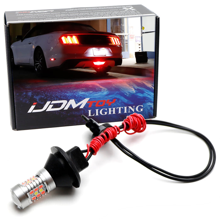 Red/White LED Rear Fog/Reverse Light Conversion Kit For 2015-2023 Ford Mustang