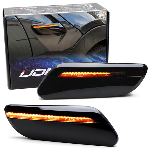 Smoke Sequential Blink Amber LED Fender Side Marker For MINI 22+ LCI F55 F56 F57