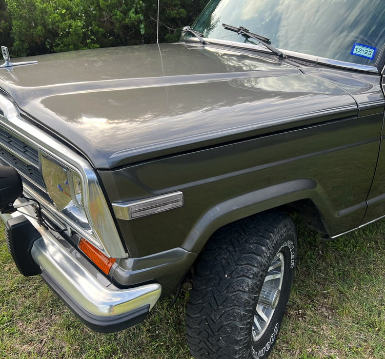 Clear Lens Amber/Red Full LED Strip Side Markers For 1984-91 Jeep Grand Wagoneer