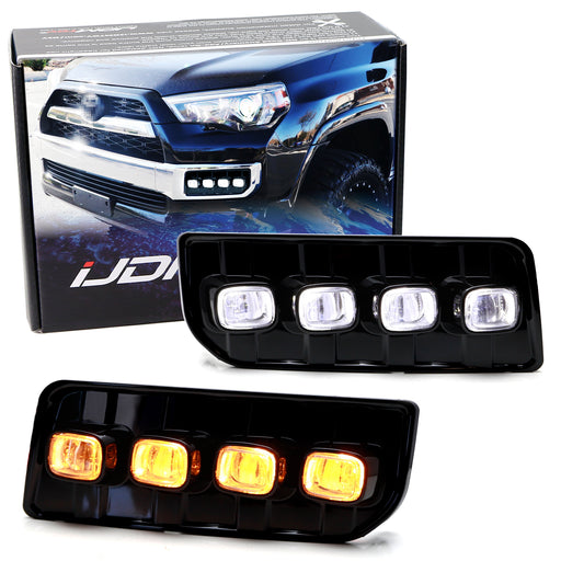 Fog Lamp Replace Sequential Blink Switchback LED DRL For 2014-up 4Runner Limited