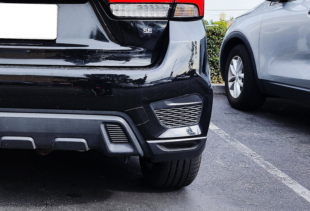 Dark Smoked Lens Rear Bumper Reflector Covers For 20+ Mitsubishi Outlander Sport