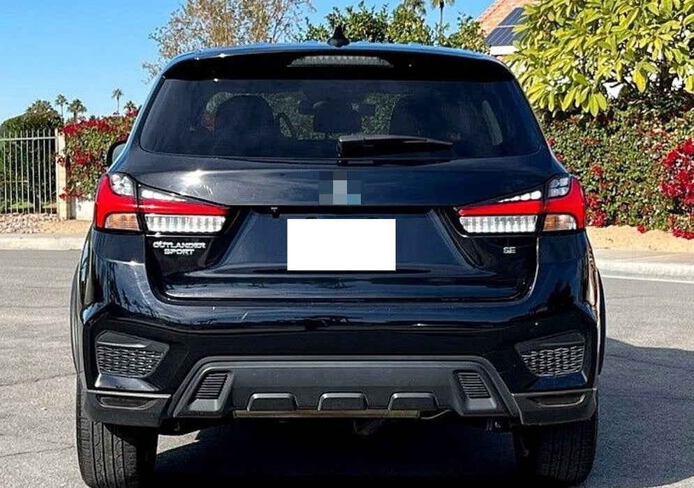 Dark Smoked Lens Rear Bumper Reflector Covers For 20+ Mitsubishi Outlander Sport