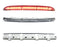 Clear Lens Rear Spoiler Lid Full LED 3rd Brake Light For Benz 06-11 W164 M-Class