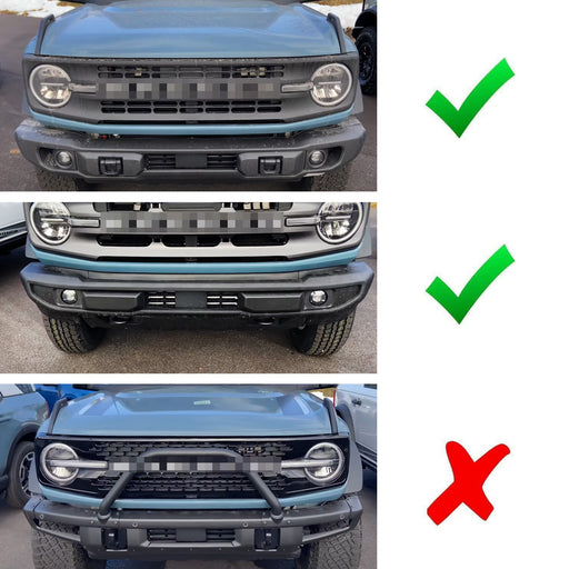 Bumper/Grille Gap Mount 20-in LED Light Bar Kit For Ford Bronco Standard/Capable