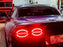 Red/Chrome Full LED Halo/Laser Tail Lights w/Hyper Flash Bypass For C5 Corvette