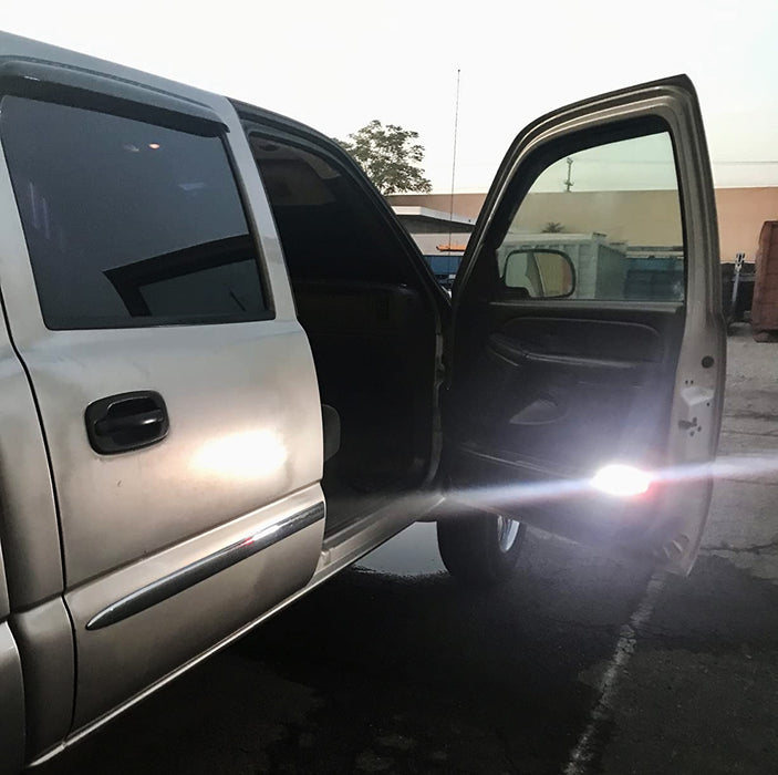 White/Red LED Side Door Courtesy Lights For GM Escalade Silverado Suburban Yukon