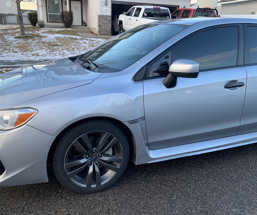 JDM "Carbon Fiber" Pattern Front Quarter Window Louver For 2015-2021 Subaru WRX