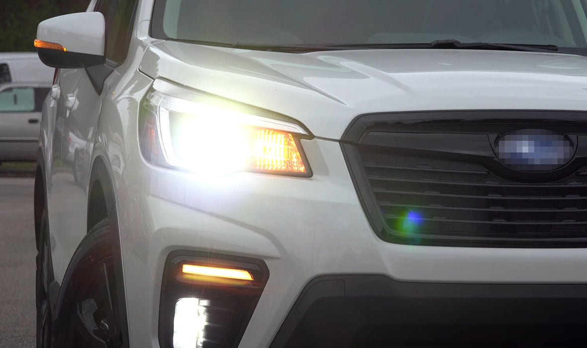 JDM Style S4 Switchback LED DRL Bezels For Subaru 2019-2021 Forester Sport ONLY