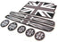 Union Jack UK Flag Style Coasters For MINI Cooper F56 Cup Holders Side Door Mats