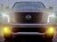 Yellow Clover Leaf LED Fog Light Kit w/OE Bezels, Relay For 2017-19 Nissan Titan