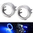 Blue 40-SMD LED Angel Eyes Halo Rings w/ Shroud For Fog Lights Retrofit DIY