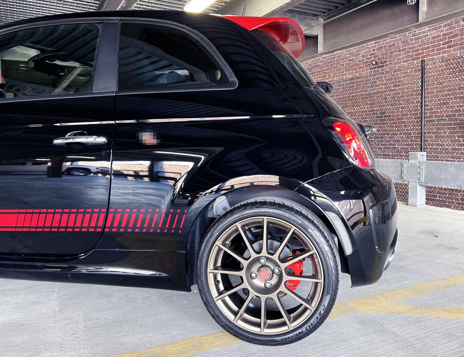 Clear Front/Rear Wheel Arch Side Marker Lights For 2012-2019 Fiat 500 Abarth/GQ