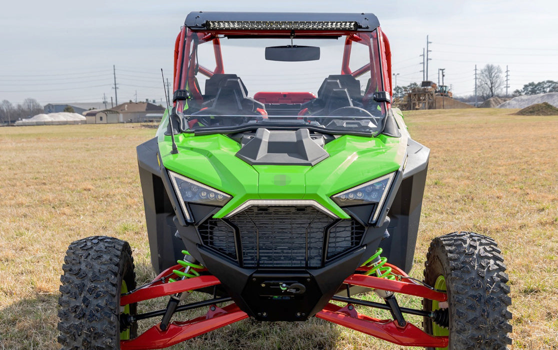 Front Rollbar Mount 30" LED Light Bar Kit w/ Bracket Relay For 11-18 Polaris RZR