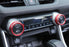 2pc Red Aluminum AC Climate Control Knob Decoration Covers For Toyota 19-up RAV4