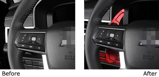 Red Large Steering Wheel Paddle Shifter Extension For 22-up Mitsubishi Outlander