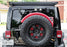 Above Spare Tire Dual 20W LED Pod Light Kit + Bracket/Relay For Jeep Wrangler JK