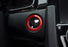 JDM Red Keyless Engine Push Start Button Decoration Ring For Honda 2016-up Civic