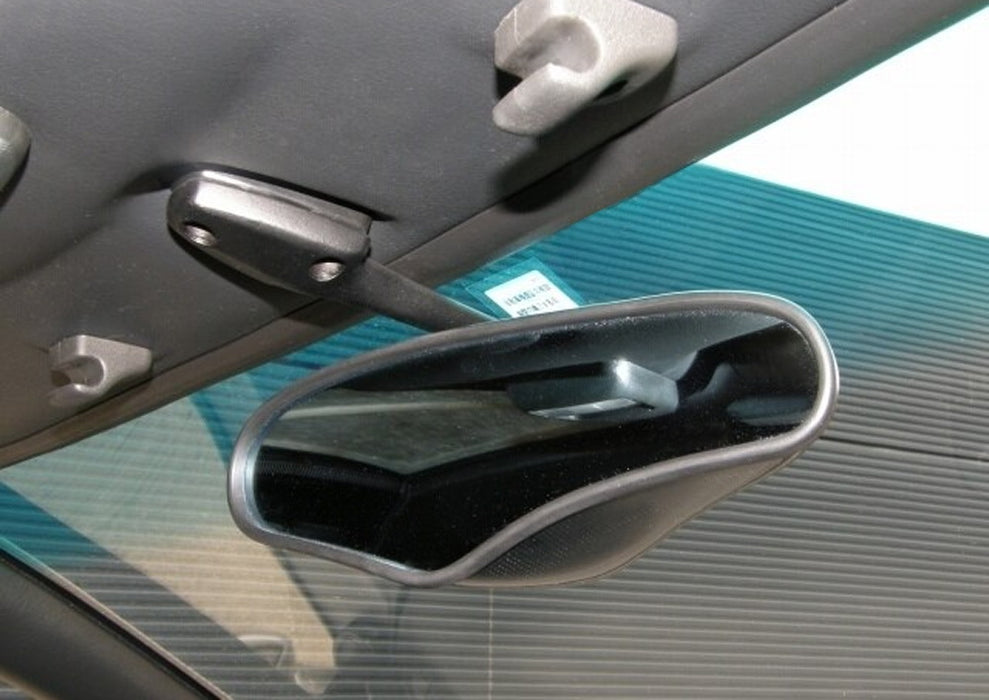 Black Interior Rearview Mirror w/Blue Glass For Acura Honda Mazda Toyota Nissan